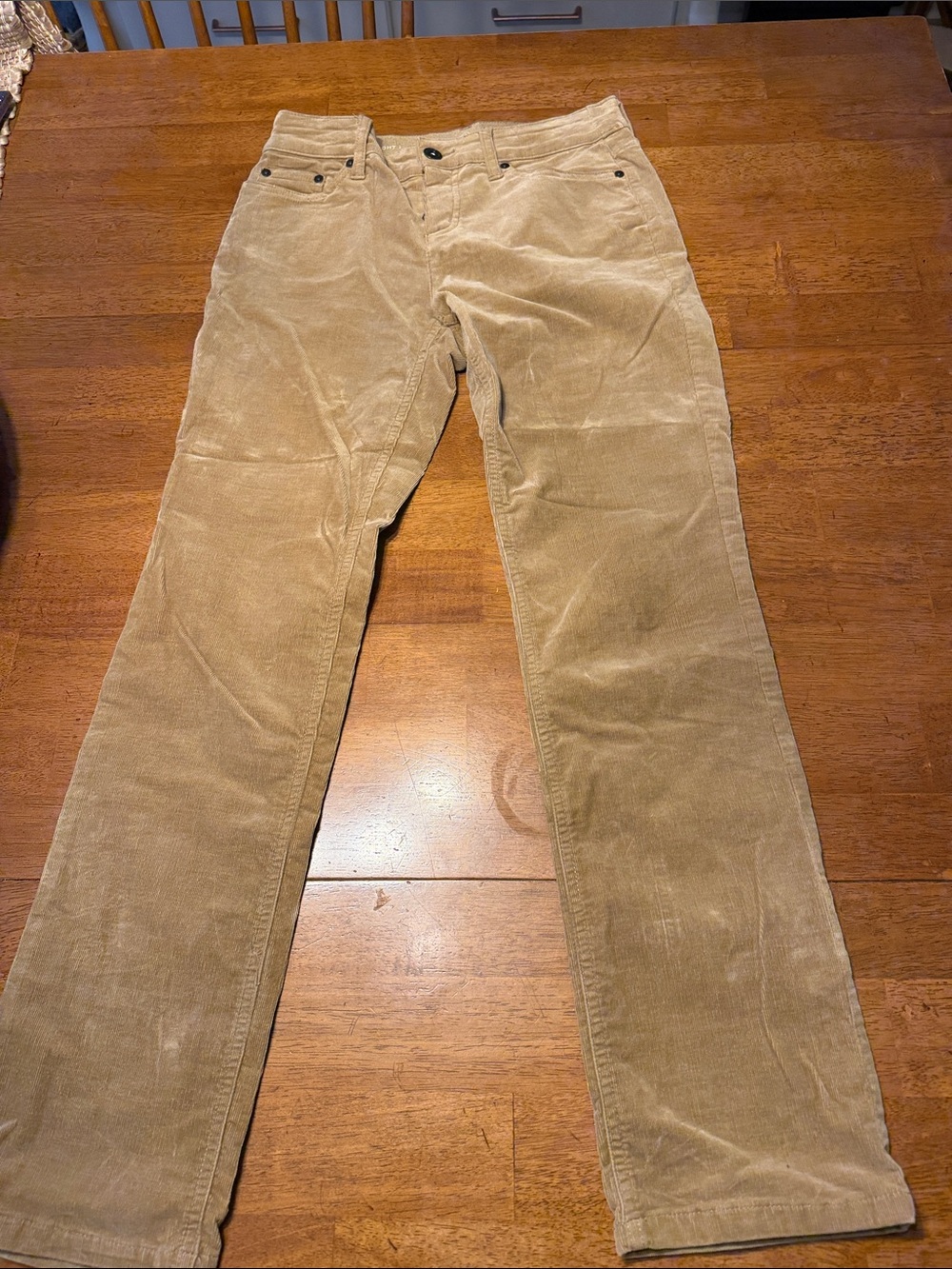 St. John's Bay Women's Corduroy Pants in Light Tan